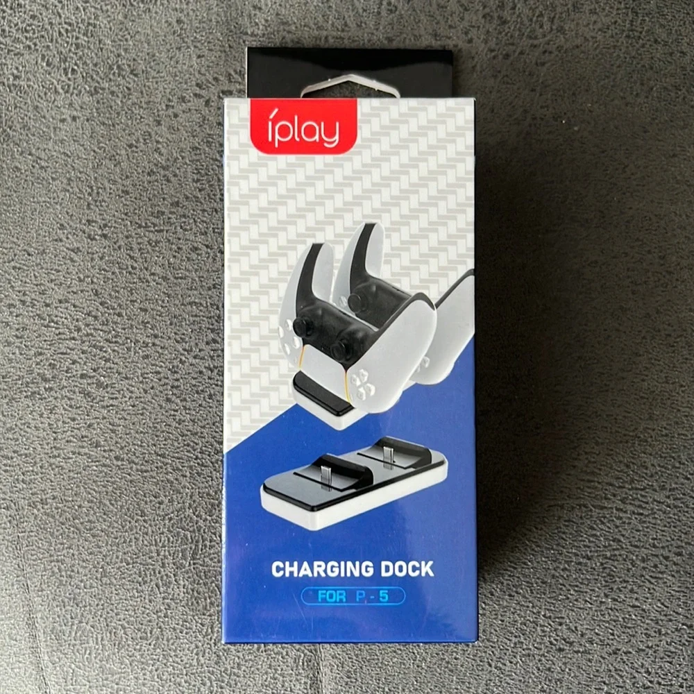 IPlay White and Black Charging Dock for PS5